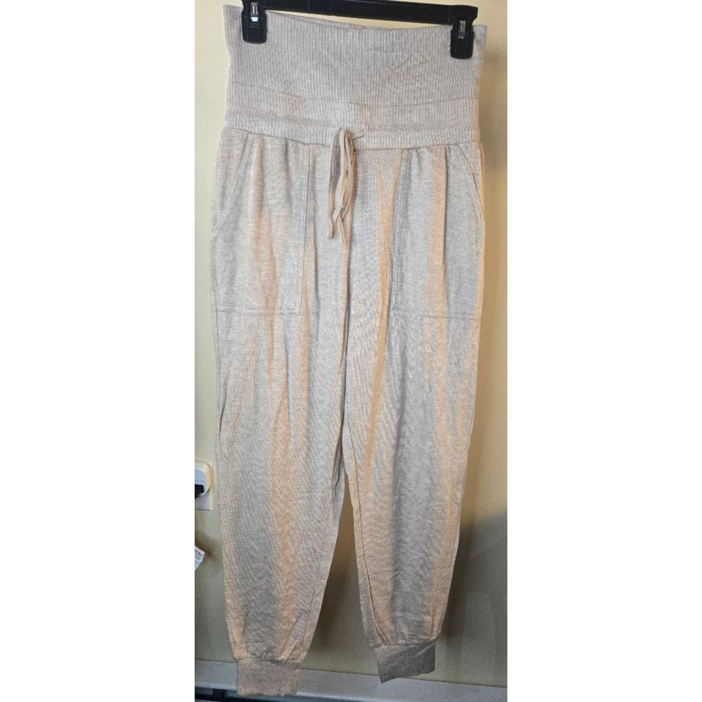Women's L*SPACE Beige Sleepin' In Jogger Pants S